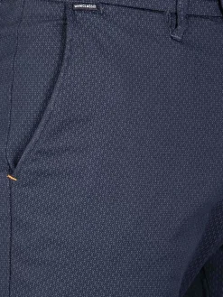 Helvorit Navy Textured Korte Broek