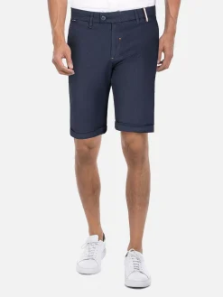 Helvorit Navy Textured Korte Broek