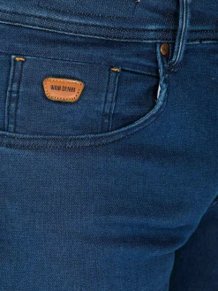 Hendrix Twill Pattern Light Navy Jeans