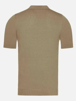 Henry Pique Knit Brown Polo