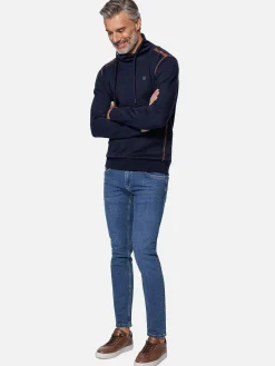 Horizon Turtleneck Navy Sweater