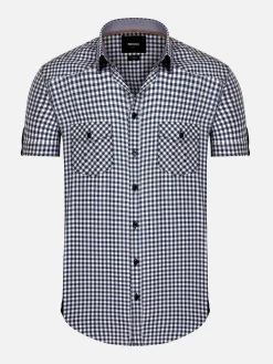 Hugo Tailored Fit Navy Overhemd