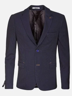 Italy Stretch Poly Light Indigo Colbert