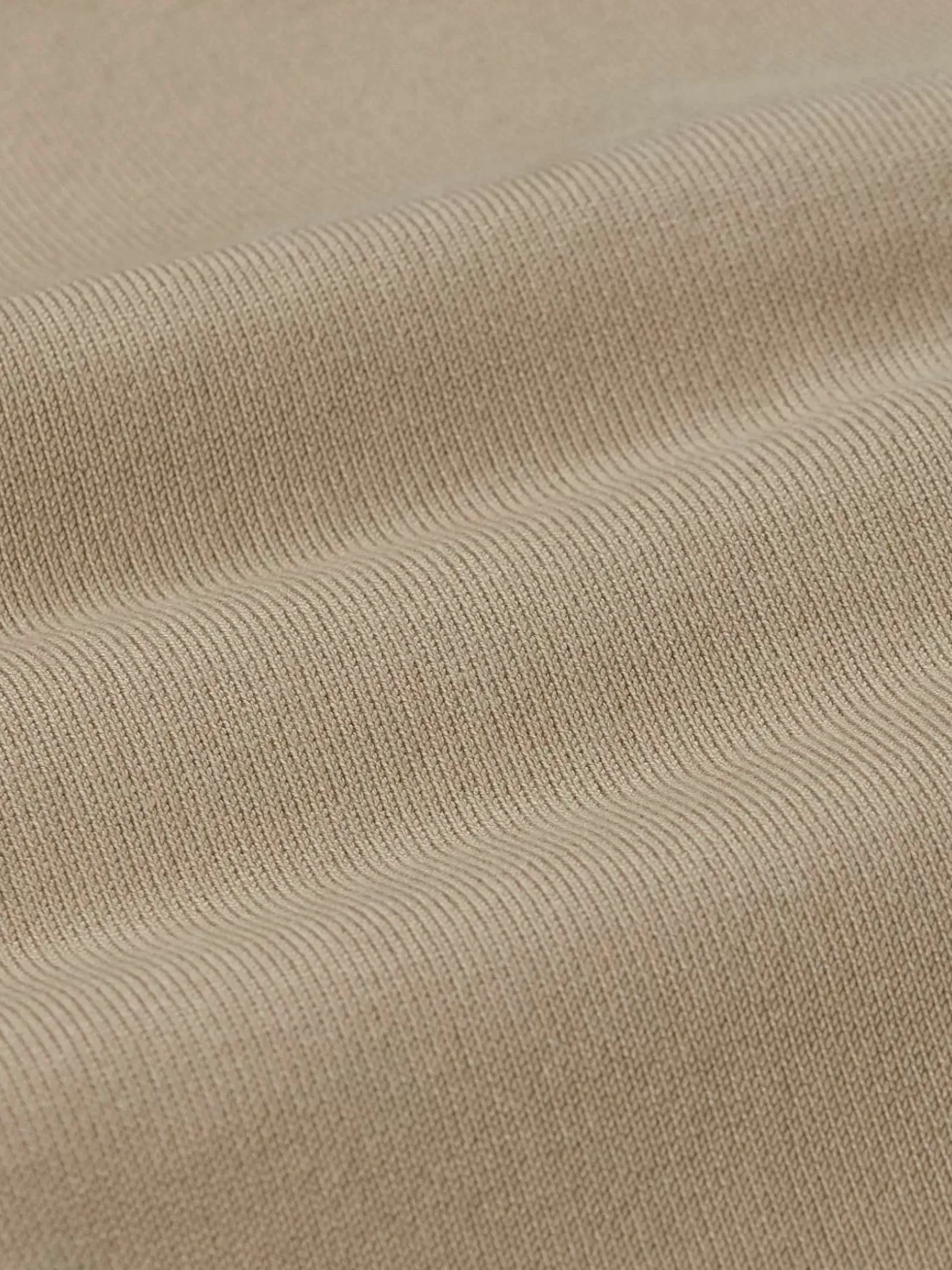 James Full Button-Down Beige Polo