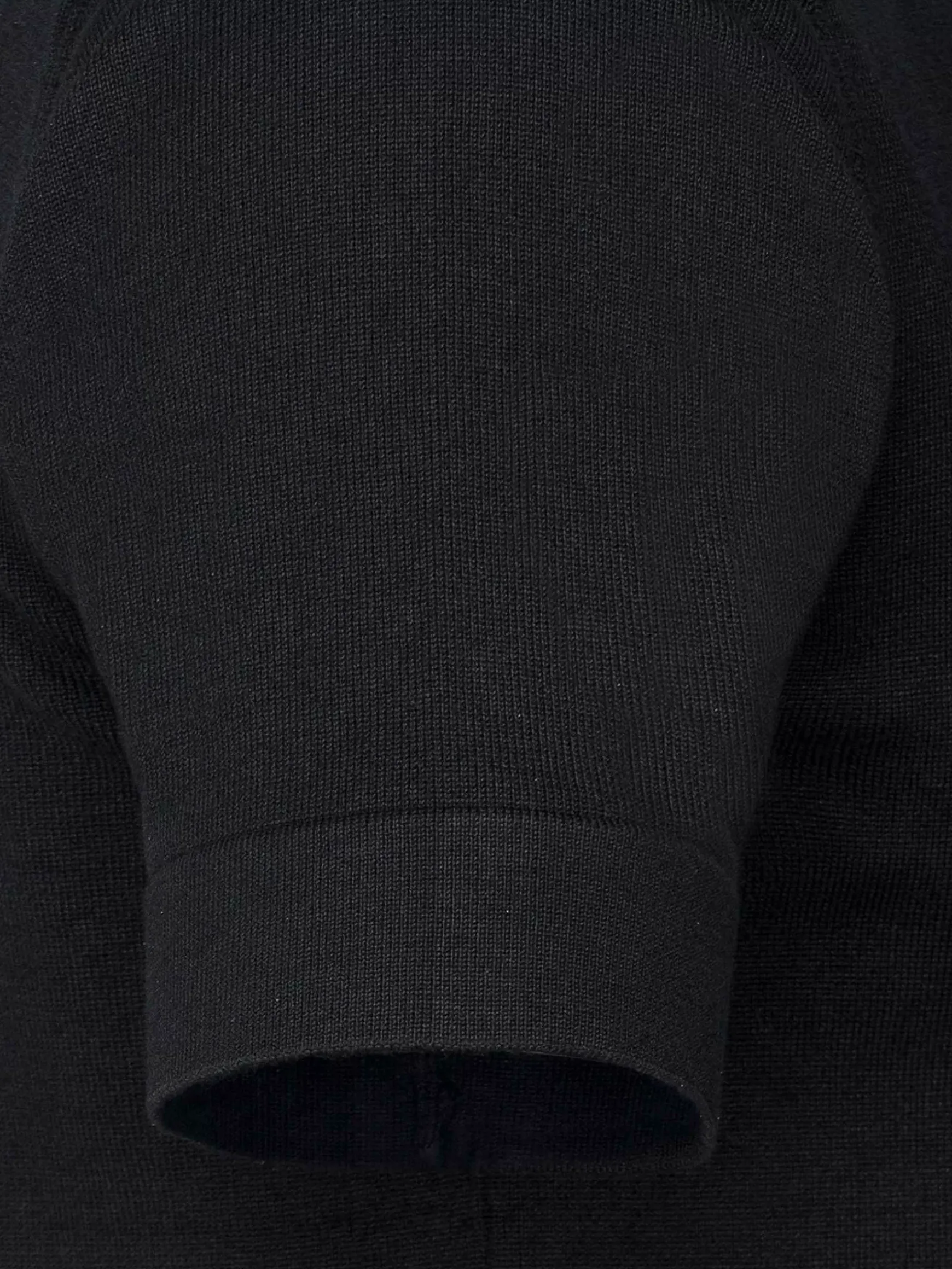 James Full Button-Down Black Polo