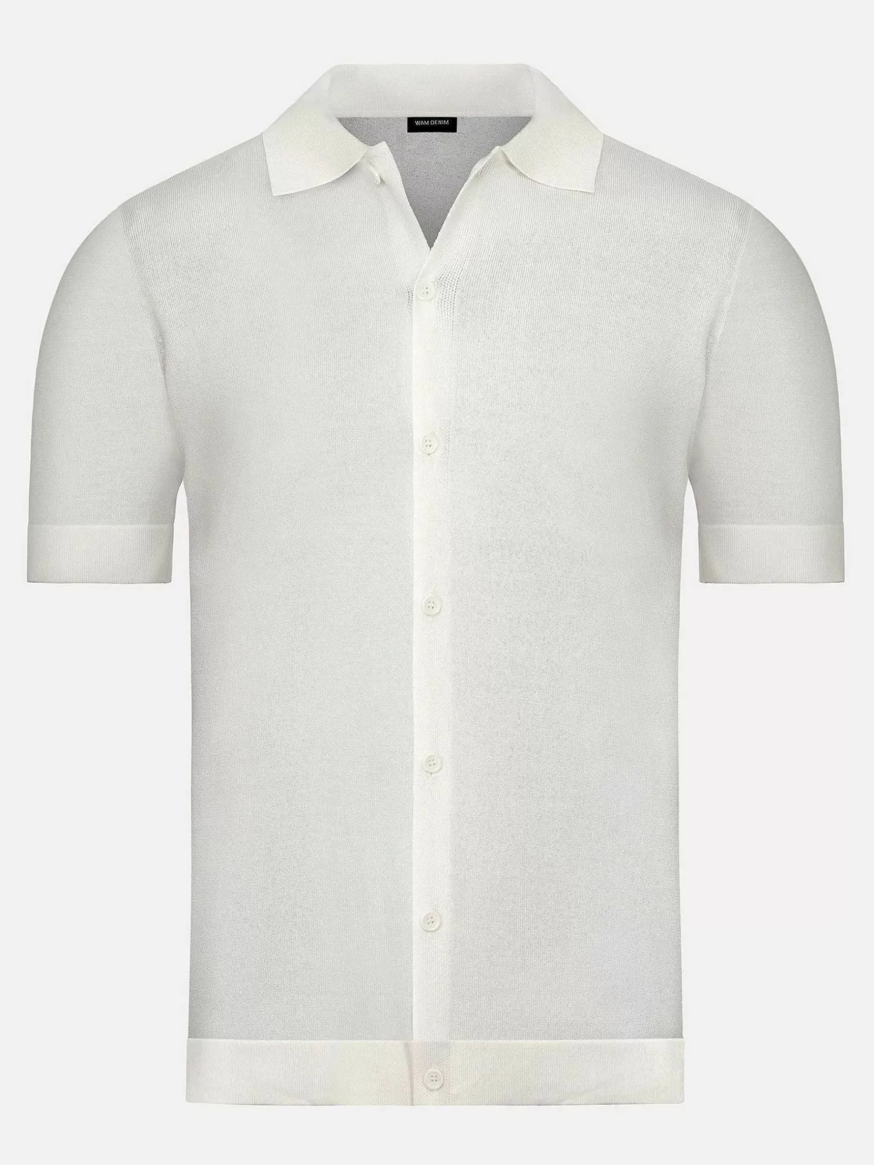 James Full Button-Down White Polo