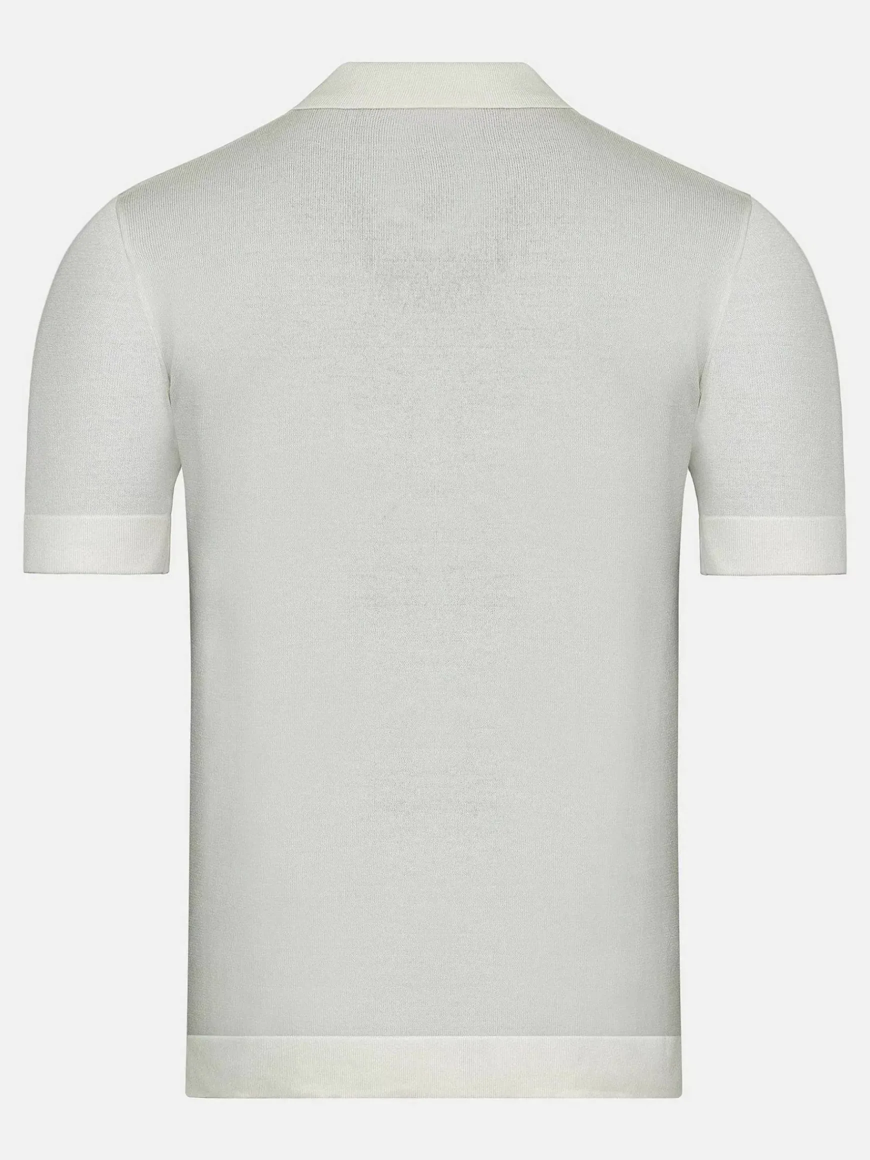 James Full Button-Down White Polo