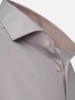 Jucinto Cut Away Collar Overhemd Lange Mouw Grey