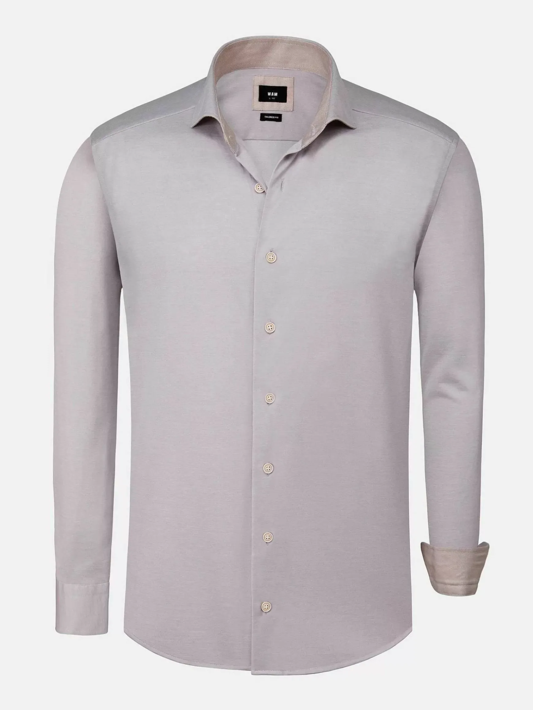 Jucinto Cut Away Collar Overhemd Lange Mouw Grey