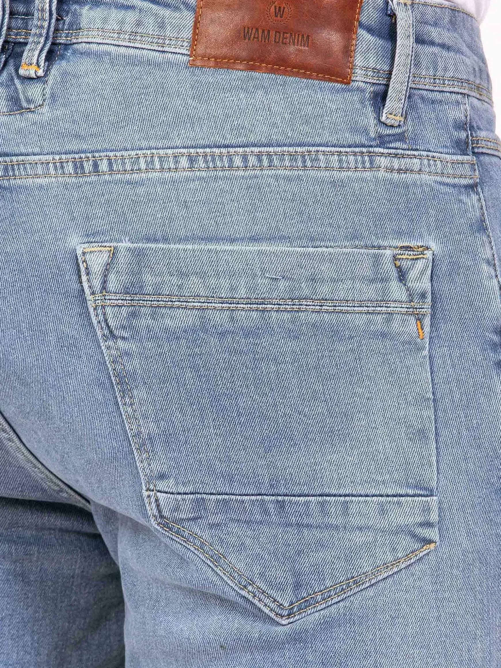 Kerry Solid Blue Regular Fit Denim Short