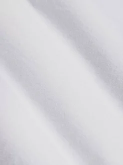 Korfual Casual V-Neck Button T-Shirt White