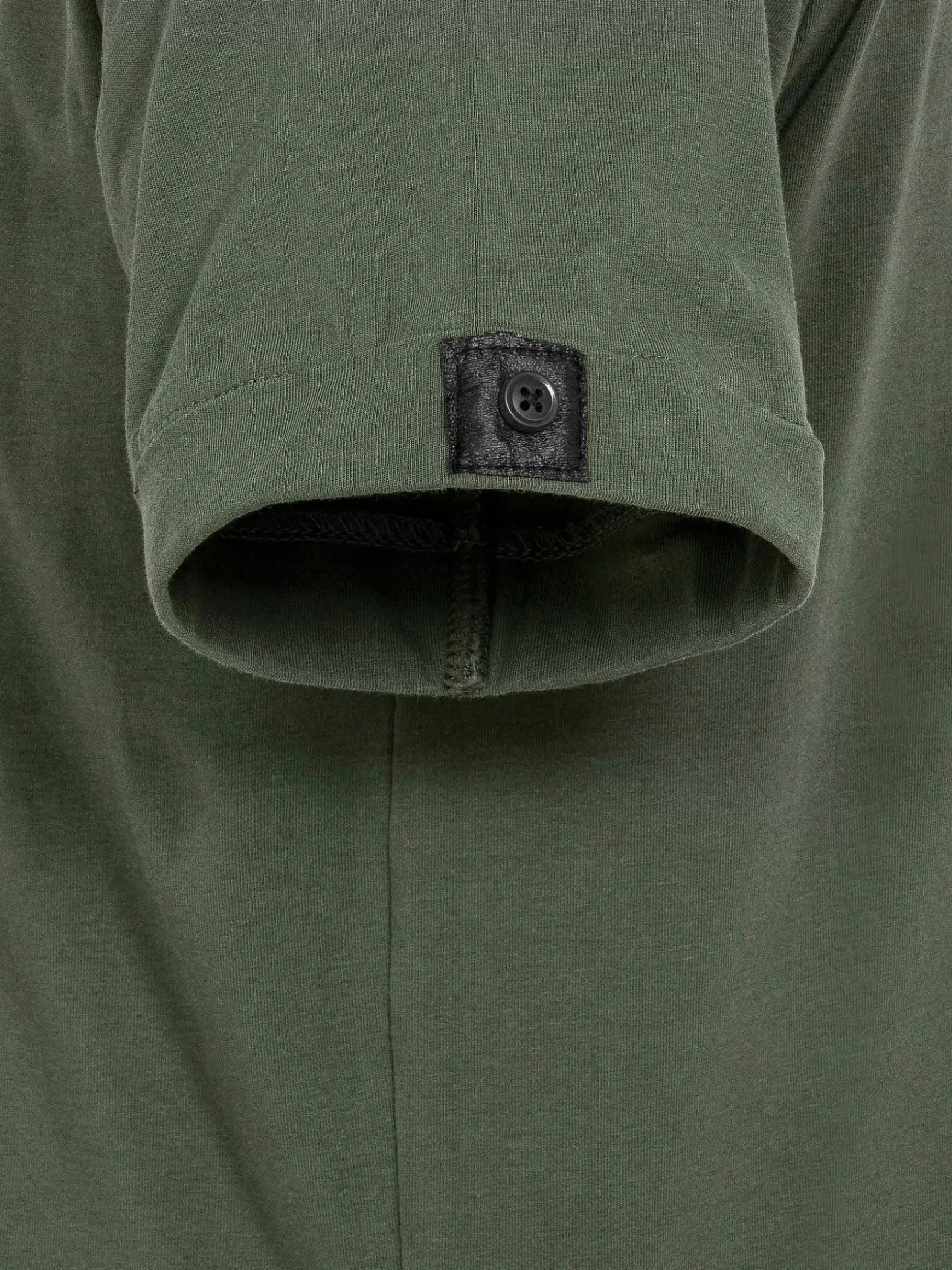 Korfual Casual V-Neck Button T-Shirt Khaki