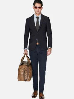 Leira Solid Light Blue Overhemd Lange Mouw