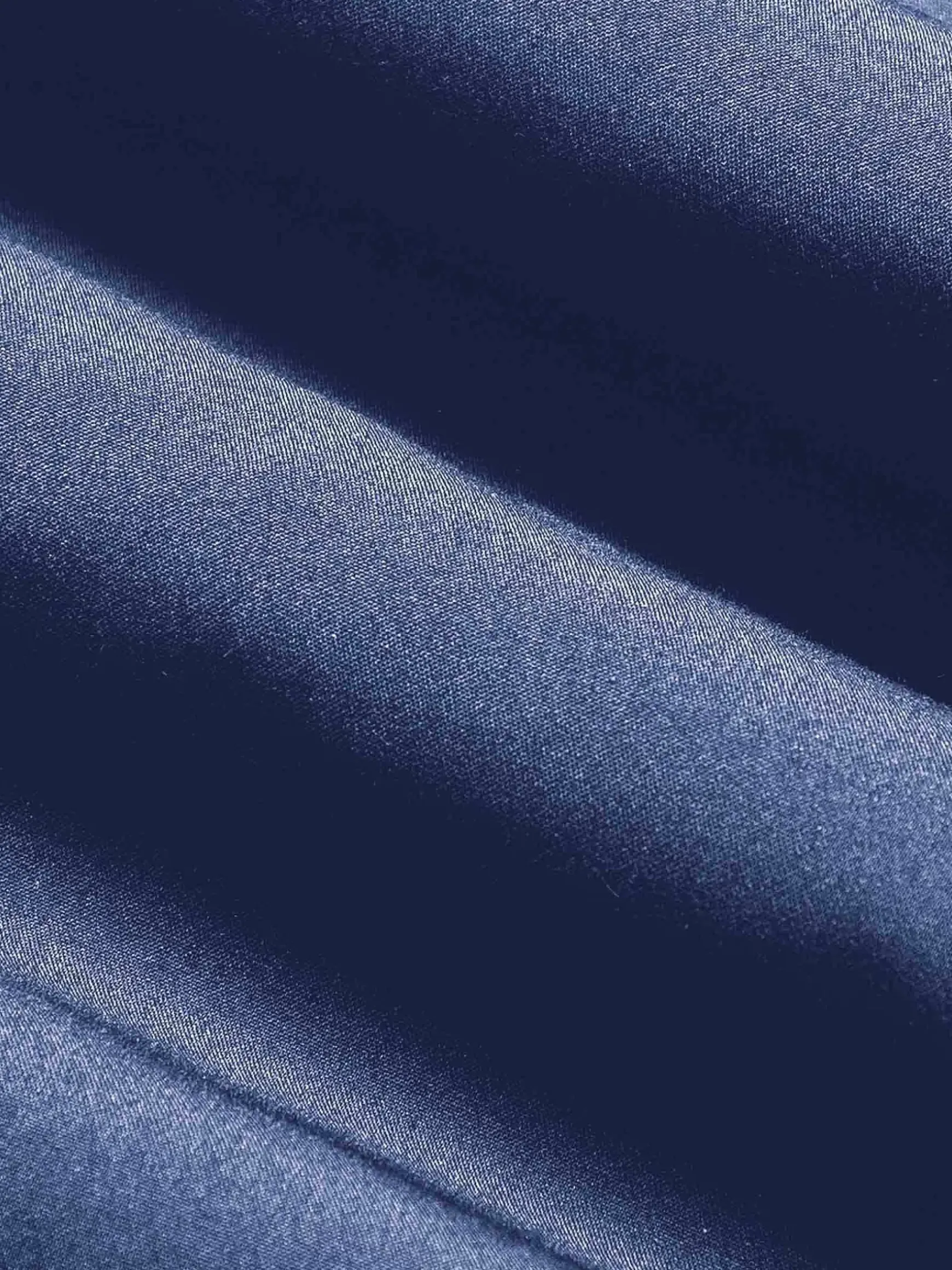 Leira Solid Light Navy Overhemd Lange Mouw