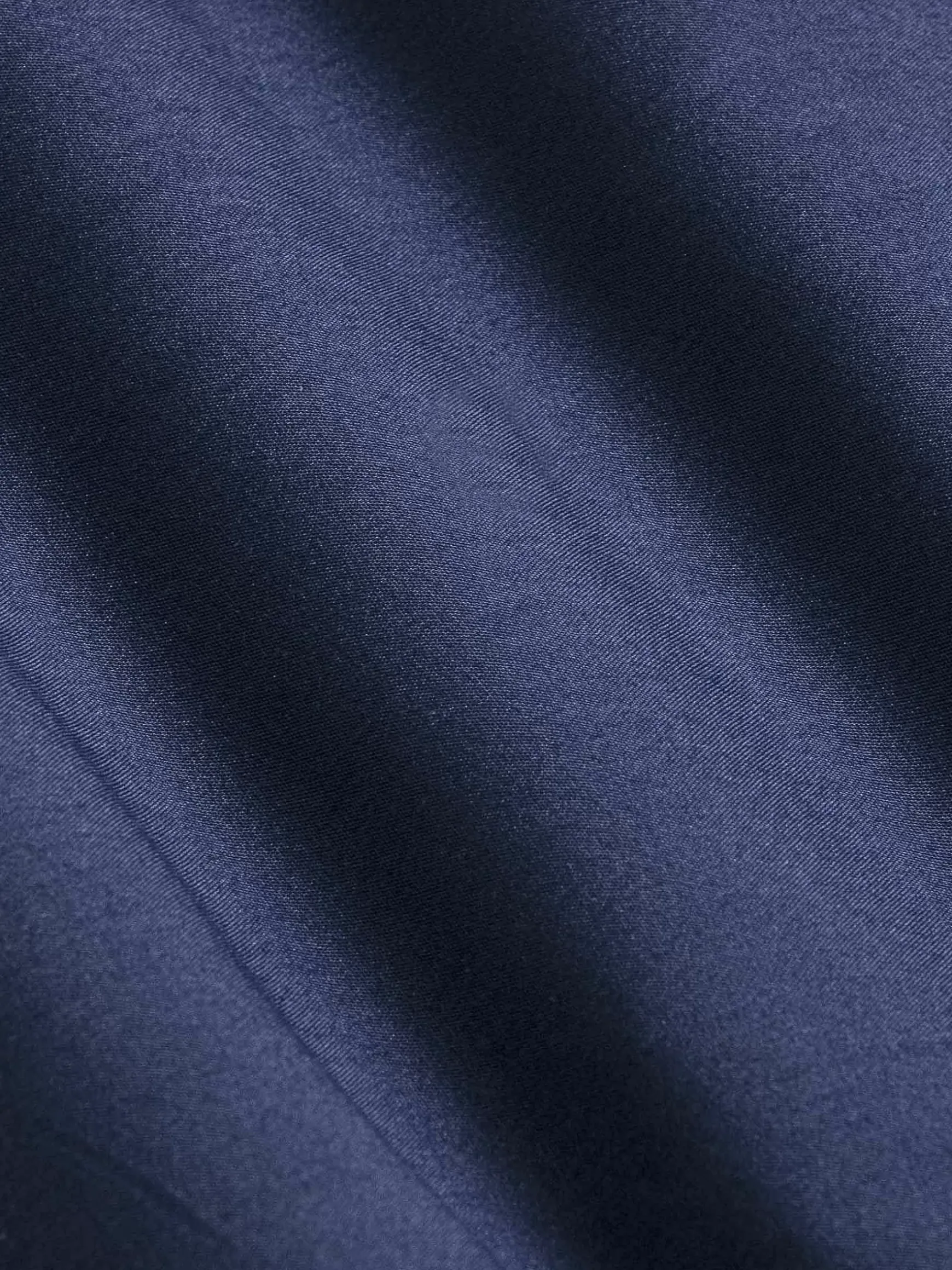 Leira Solid Navy Overhemd Lange Mouw