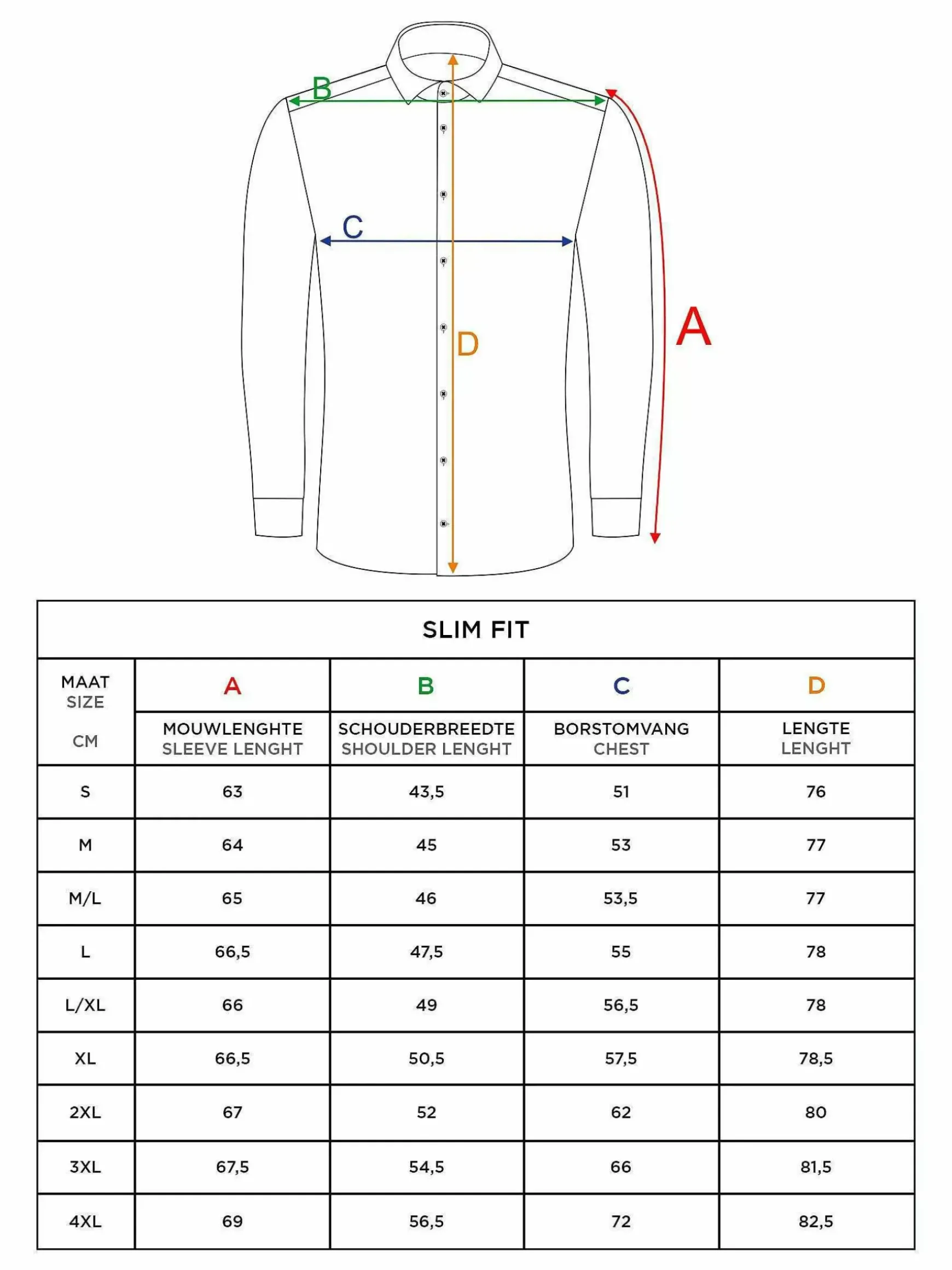 Leira Solid White Overhemd Lange Mouw