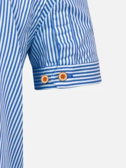 Levi Tailored Fit Blue Overhemd Korte Mouw