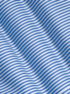 Levi Tailored Fit Blue Overhemd Korte Mouw