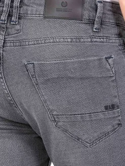 Lombardo Regular Fit Textured Anthracite Jeans