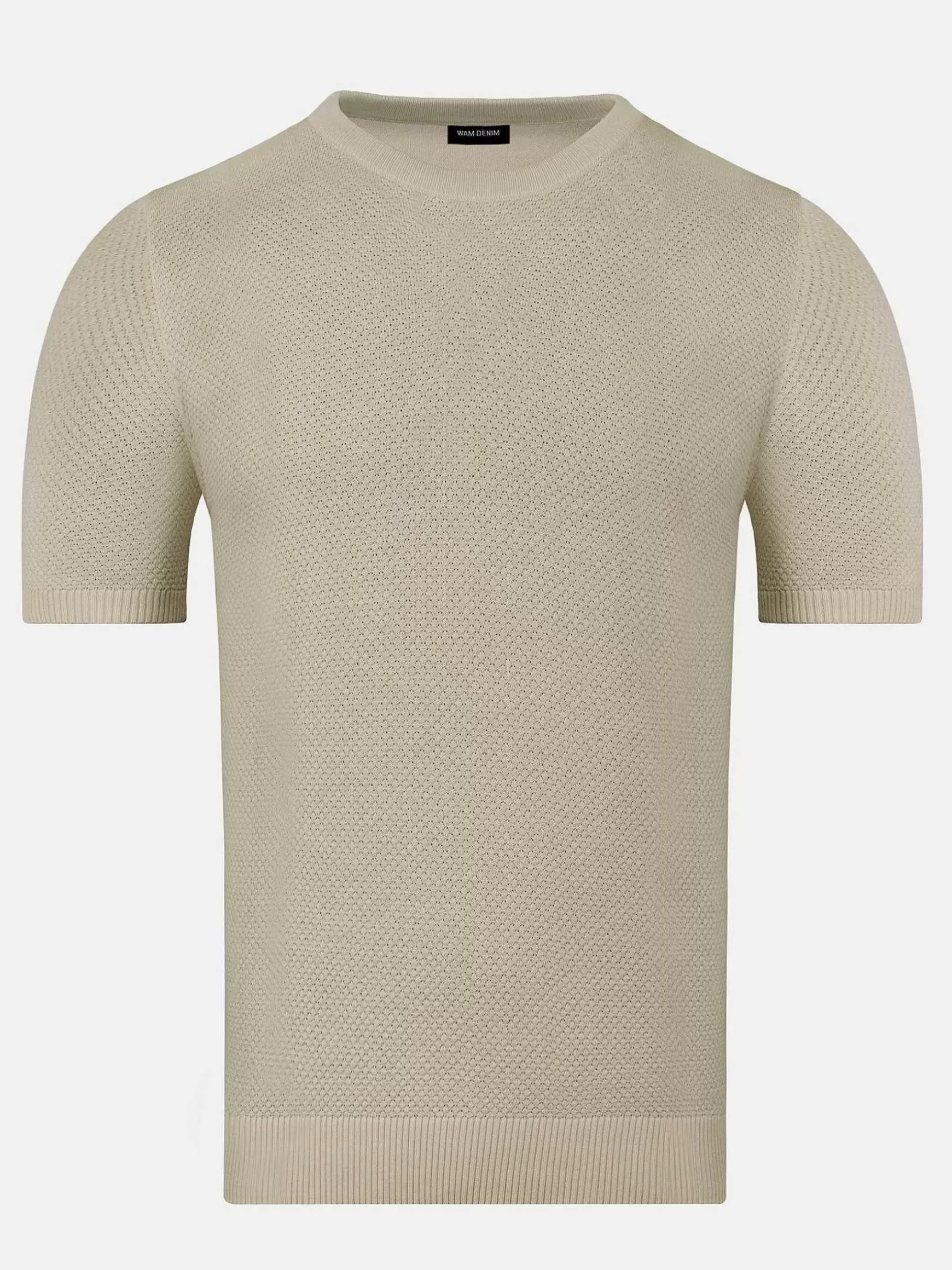 Lucas Pique Knit Beige T-Shirt