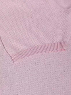 Lucas Pique Knit Pink T-Shirt