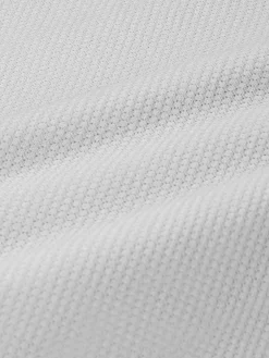 Lucas Pique Knit White T-Shirt