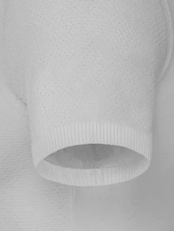 Lucas Pique Knit White T-Shirt