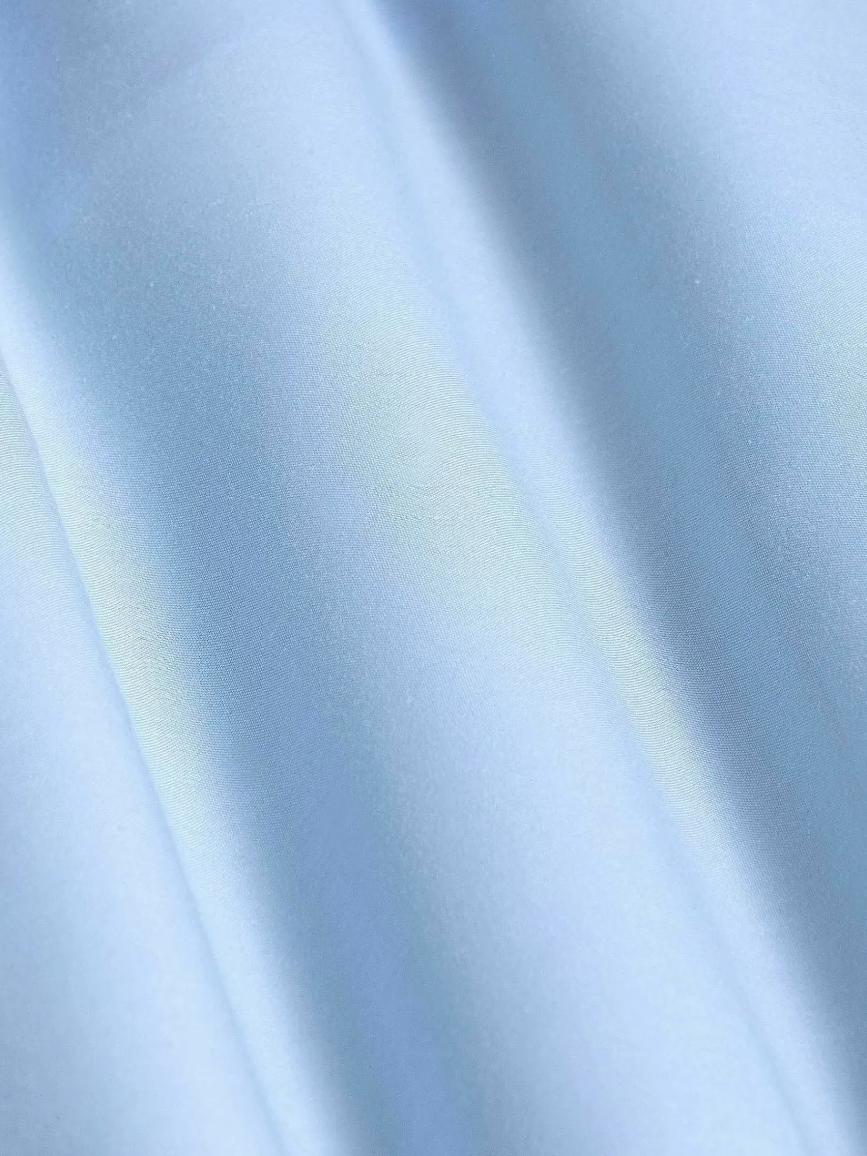 Metz Solid Blue Overhemd Lange Mouw