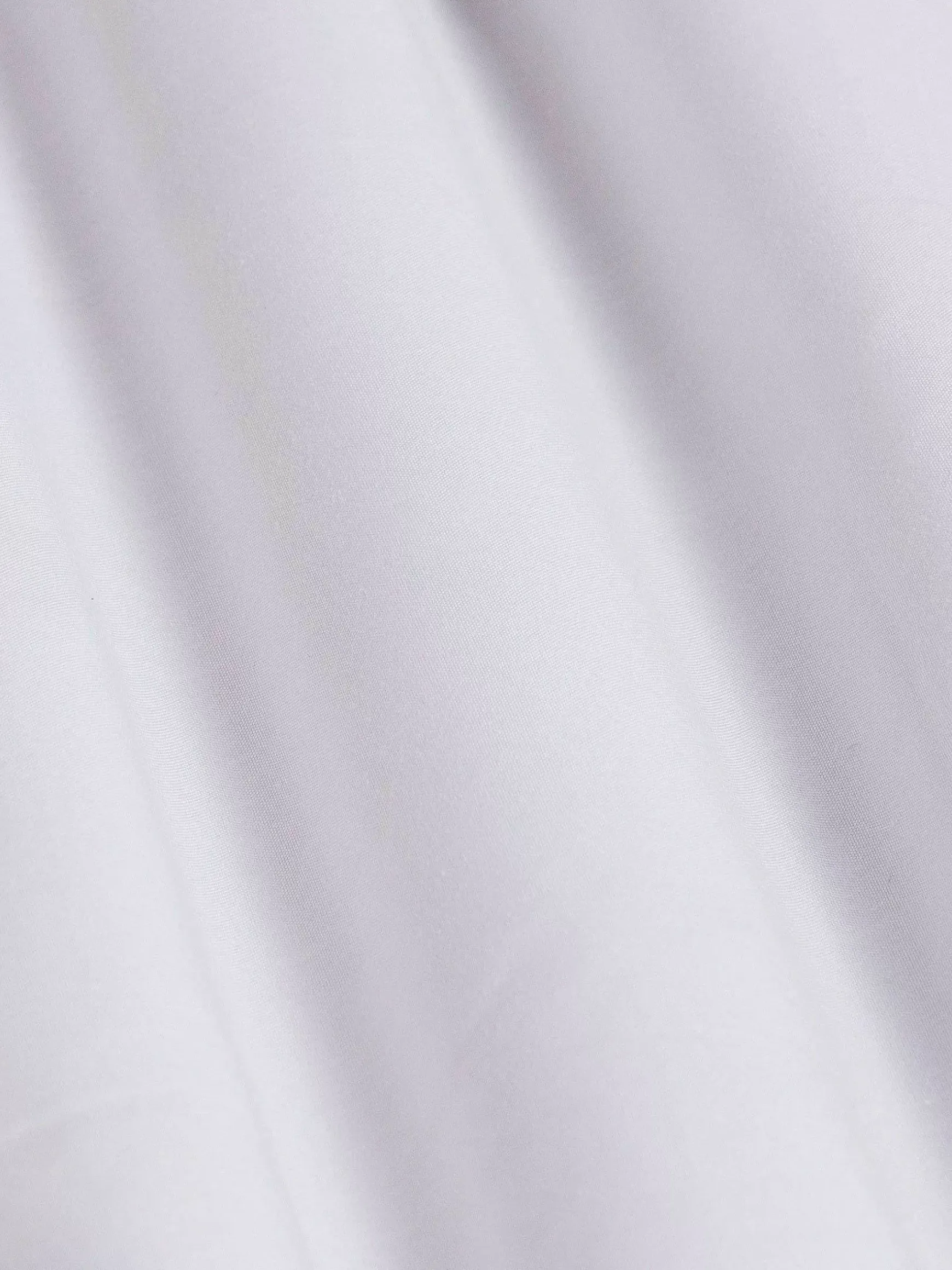 Metz Solid White Overhemd Lange Mouw