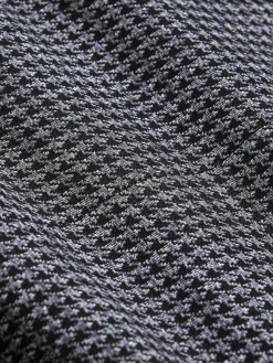 Minevra Checked Slim Fit Black Grey Colbert