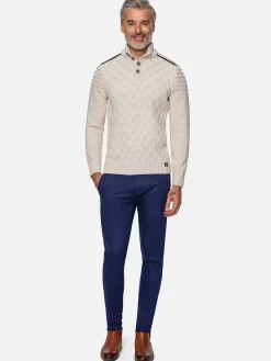 Minevre Pattern Beige Truien