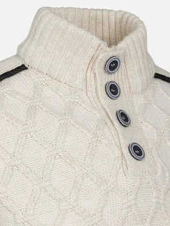 Minevre Pattern Beige Truien