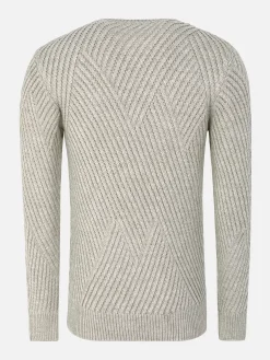 Minnesota Pattern Crew Neck Beige Truien