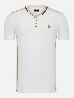 Morpheus Slim Fit Stretched White T-Shirt