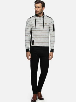 Muro Striped Off-White Sweater