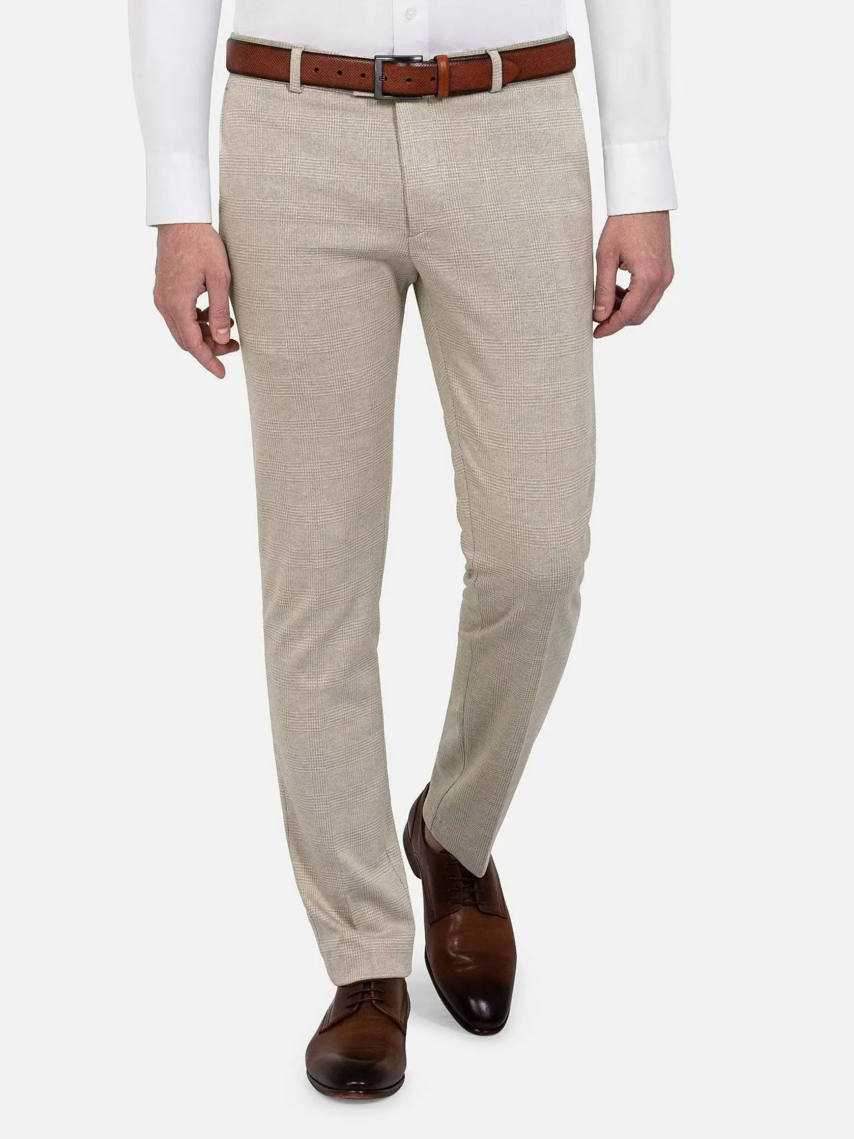 Mustaine Micro Patterned Beige Pants