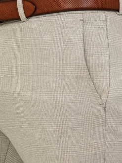 Mustaine Micro Patterned Beige Pants