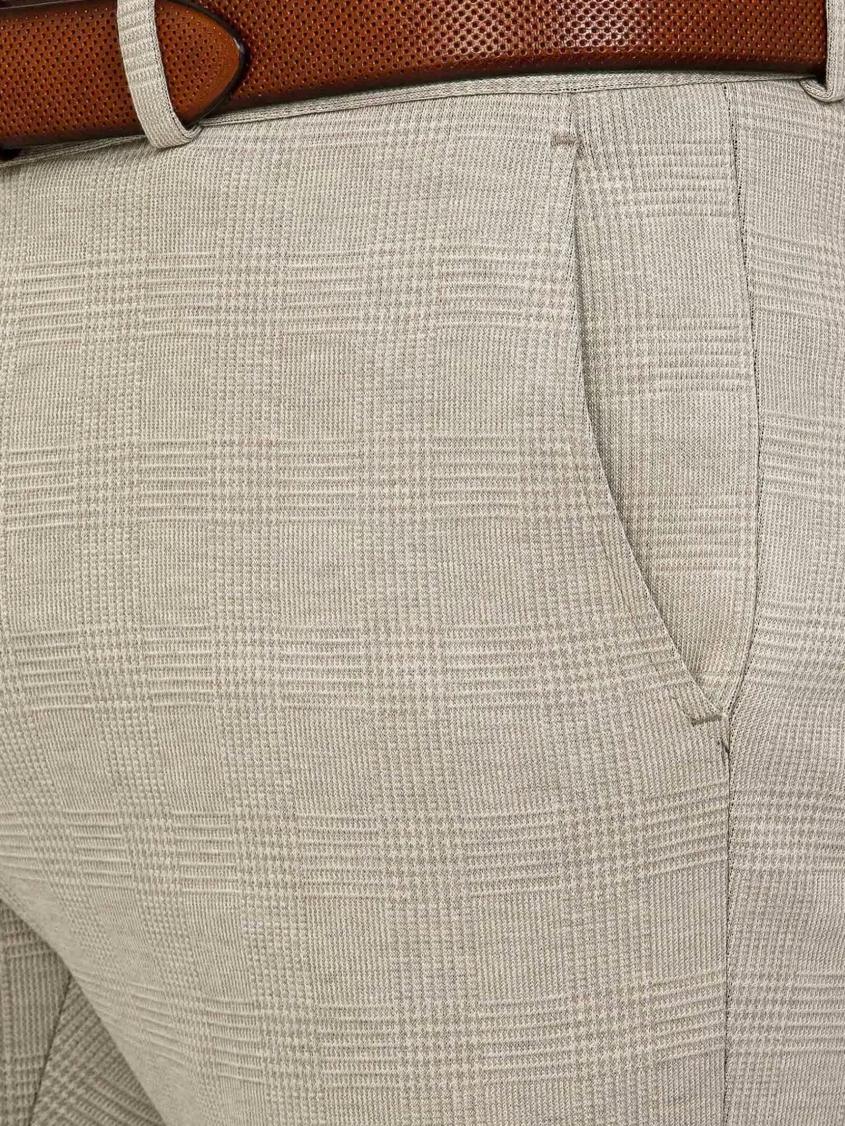 Mustaine Micro Patterned Beige Pants