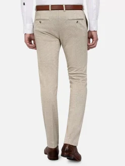Mustaine Micro Patterned Beige Pants