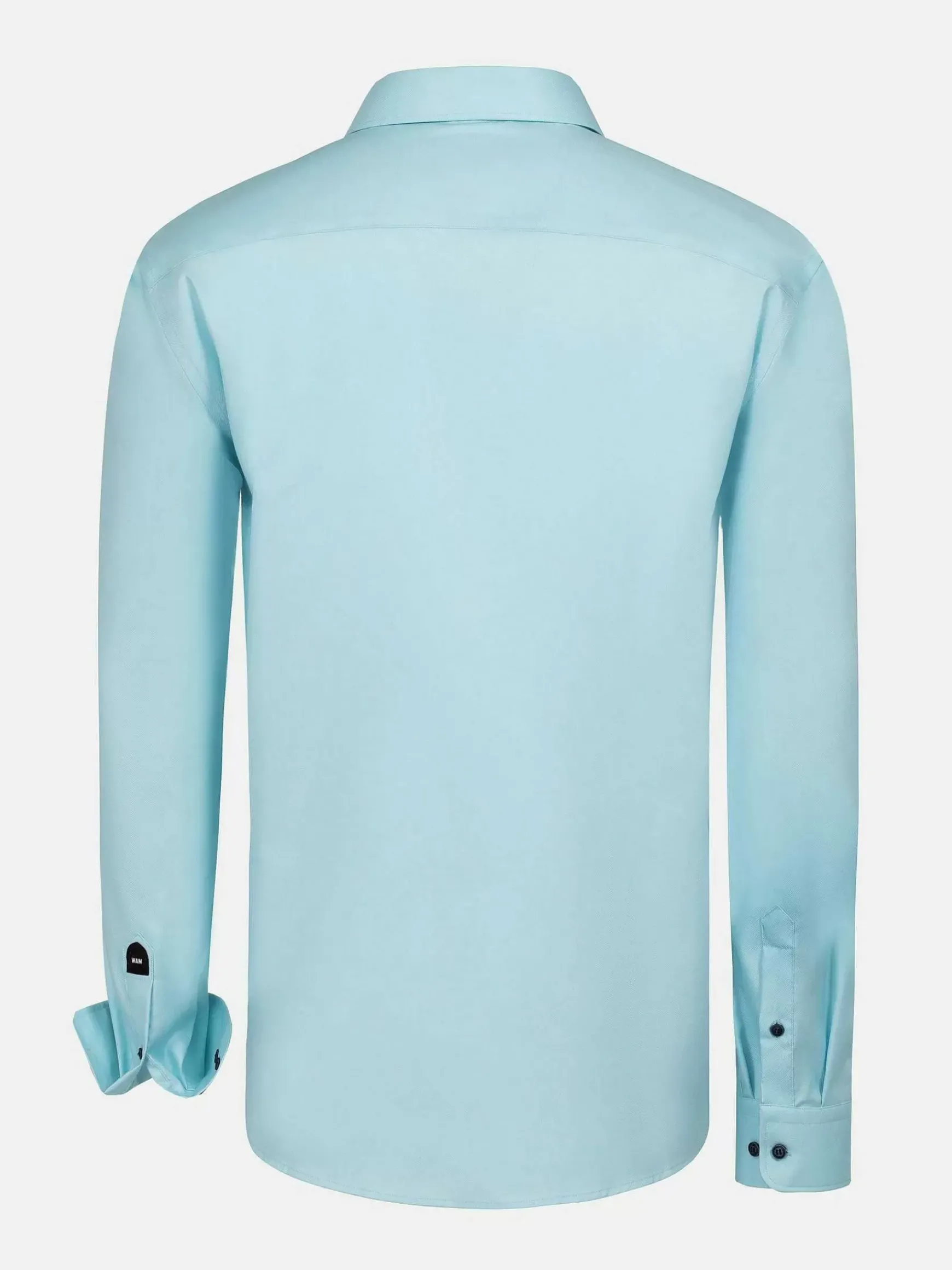 Mykonos Solid Light Turquoise Overhemd Longe Mouw