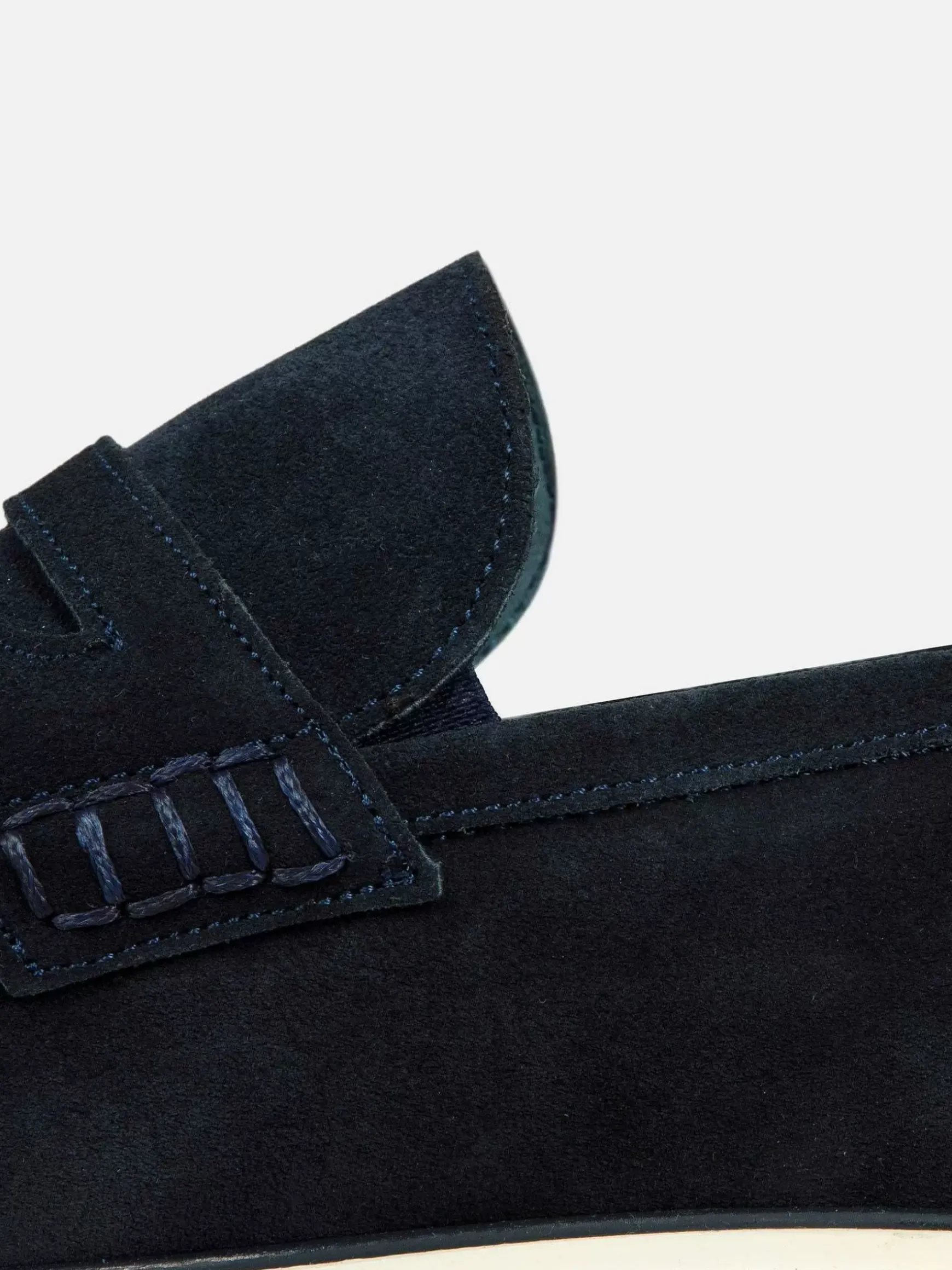 Navy Suede Loafer Schoenen Navy