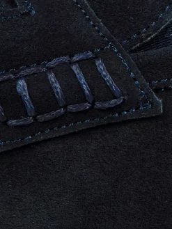 Navy Suede Loafer Schoenen Navy