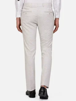 Newsted Comfort Slim Fit Light Grey Pantalon