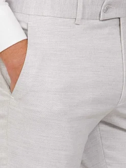 Newsted Comfort Slim Fit Light Grey Pantalon