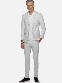 Newsted Comfort Wide Lapel Light Grey Colbert