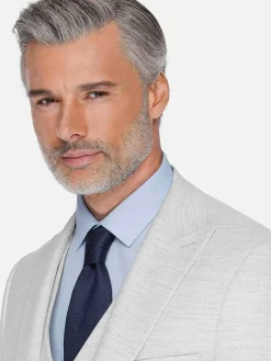 Newsted Comfort Wide Lapel Light Grey Colbert