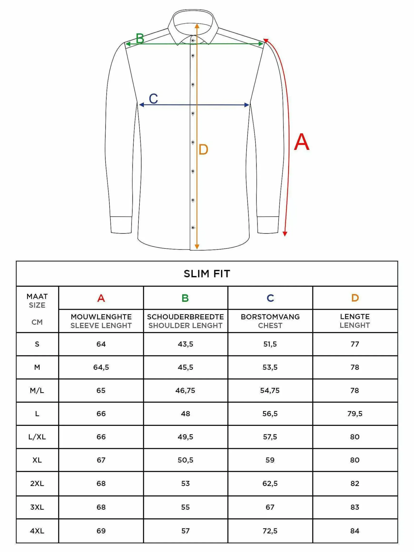Overhemd 75613 Burgos White