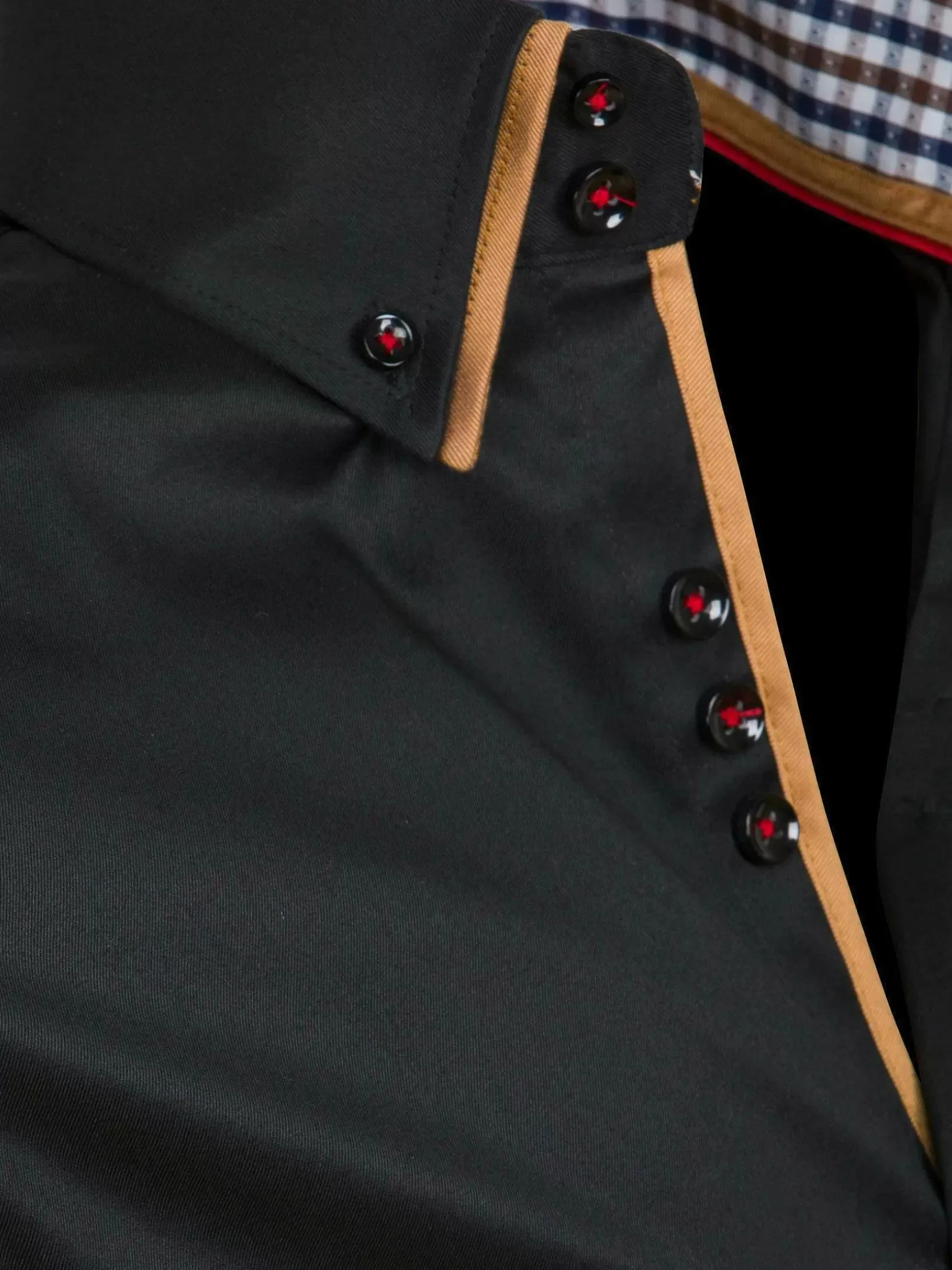 Overhemd 75428 Roma Black