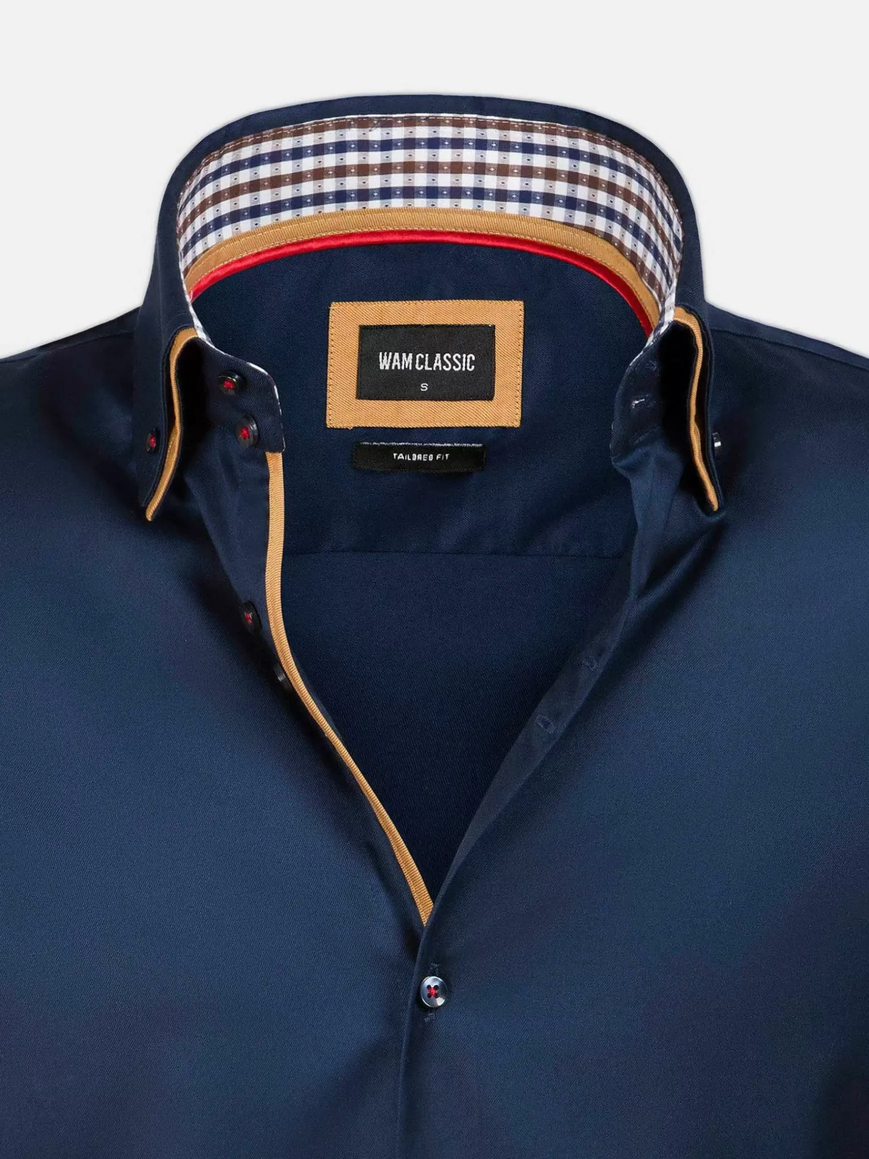 Overhemd 75428 Roma Navy