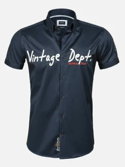 Overhemd Korte Mouw Emble Navy